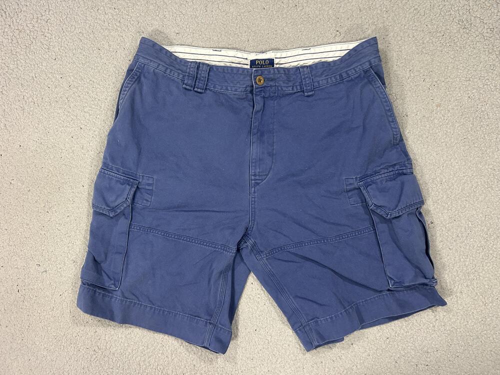 Polo Ralph Lauren Cargo Shorts Mens 39 Blue Chino Utility Pockets Classic